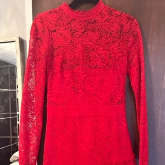 Marciano Sexy Red Lace Dress - Picture 2 of 5
